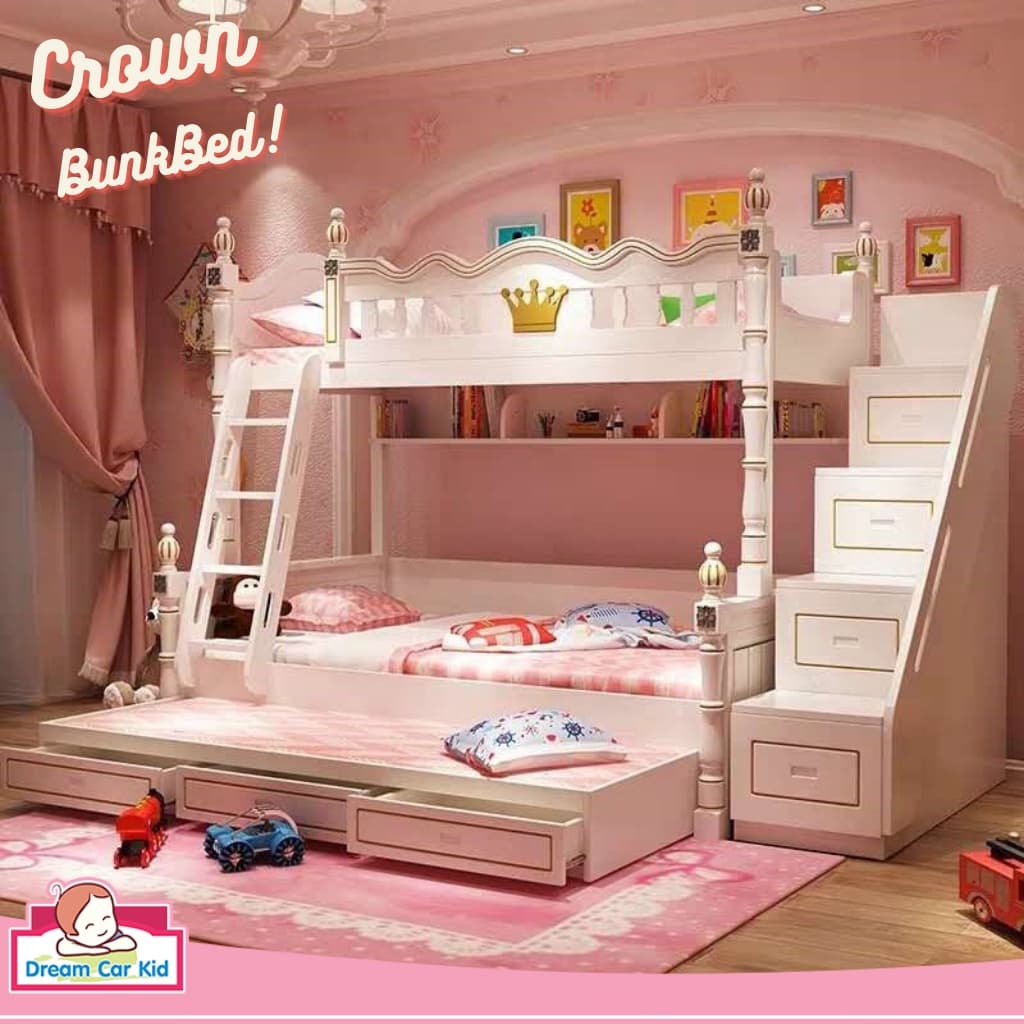 เตียง2ชั้น รุ่น Crown ขนาด4ฟุต https://lnwchill.com