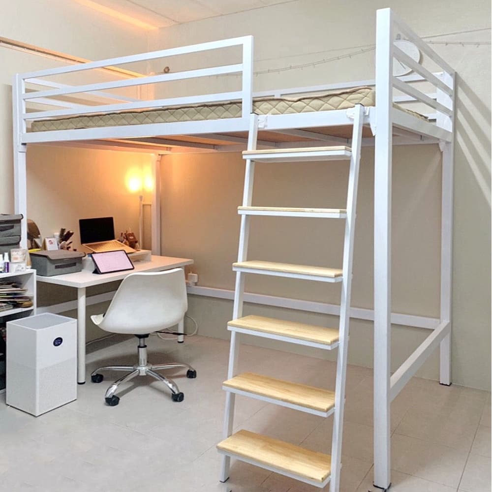 เตียง2ชั้น เตียงล่างโล่ง บันไดเสริมไม้สไตล์มินิมอล ไม่โยก100% กทมและปริมณฑลมีบริการติดตั้งฟรี https://lnwchill.com