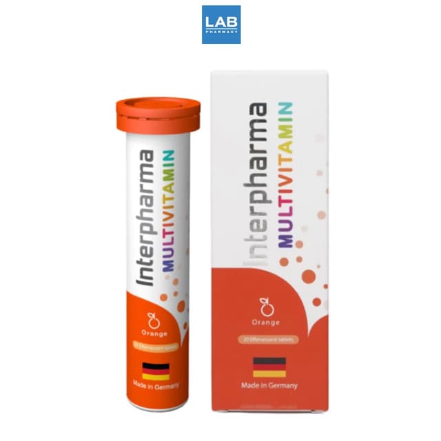 *[ซื้อ 1 แถม 1] Interpharma Multivitamin Orange 20s - วิตามิ