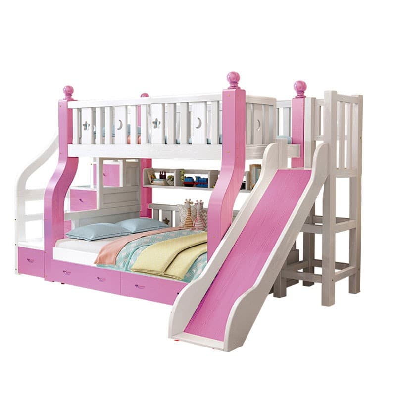 BAIERDI MALL เตียงสองชั้น เตียง 2 ชั้น ตียงคู่ไม้เนื้อแข็งทั้งหมดสองชั้นบนล่าง สองชั้นในหอพักพนักงาน อพาร์ตเมนต์ขนาดเล็ก https://lnwchill.com