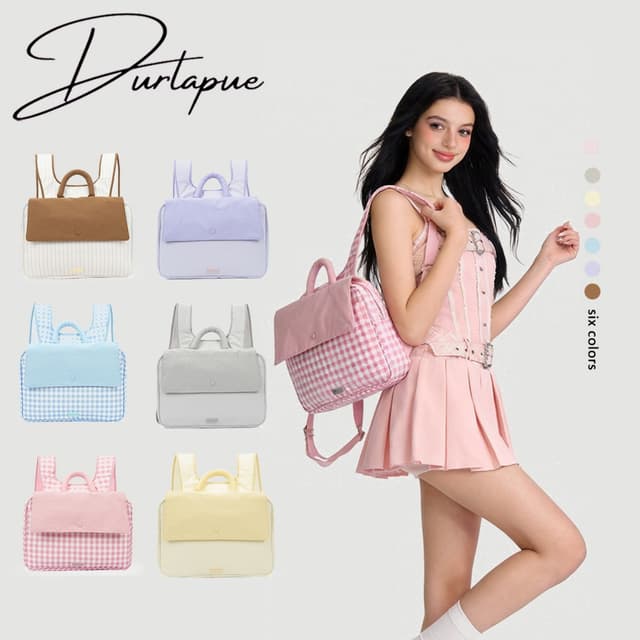 （New Arrival）Durlapue-กระเป๋าเป้สะพายหลังสำหรับแล็ปท็อป  ขนา