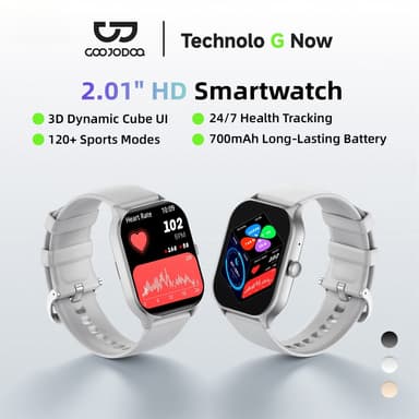 GOOJODOQ FB058 นาฬิกาสมาร์ทวอทช์ นาฬิกากีฬา ไร้สาย ชาร์จ NFC วัดอัตราการเต้นของหัวใจ หน้าจอสัมผัส