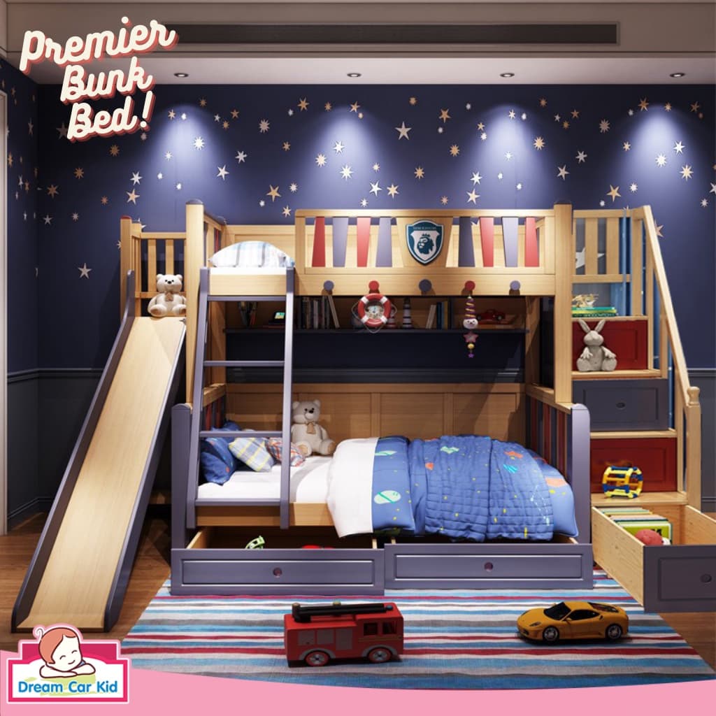 เตียง 2 ชั้น Premier สีไม้ ขนาด 4 ฟุต https://lnwchill.com