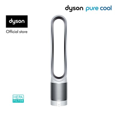 Dyson รุ่น TP00 พัดลมฟอกอากาศไร้ใบพัด เทคโนโลยี Air Multiplier™ สีขาว-เงิน กรองฝุ่น PM0.1 และสารก่อภูมิแพ้