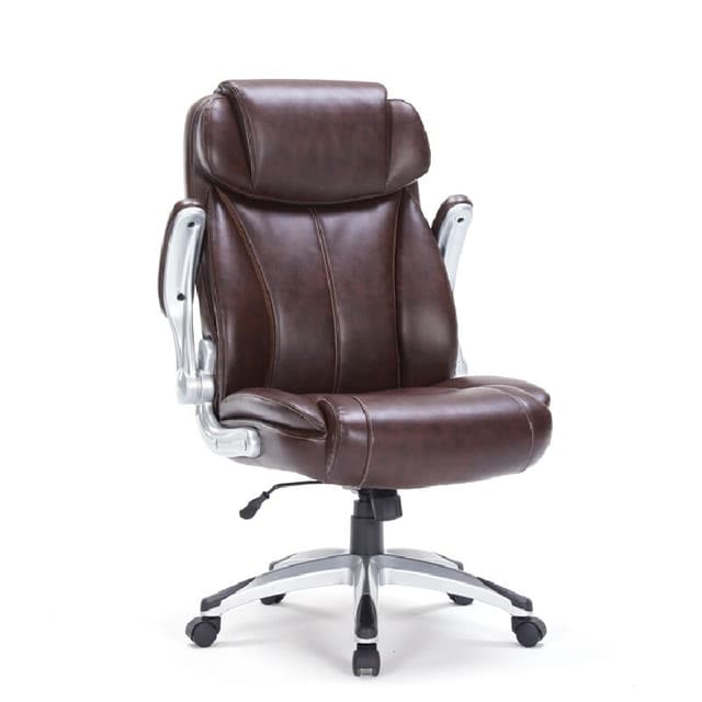 Furradec รุ่น Primo เก้าอี้ผู้บริหาร สีน้ำตาล หุ้มหนังสังเคราะห์ Bonded Leather ที่พักแขนพับได้ เสริมภาพลักษณ์และความสบายระดับผู้นำ