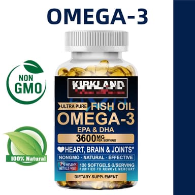 Omega-3 Capsules 3600mg เสริมสร้างหัวใจและเพิ่มสมาธิให้สมอง
