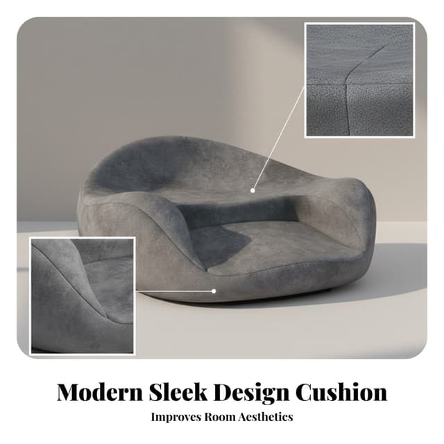 ฝั่งโค้ง Low-Rise เบาะนั่งสมาธิ Memory Foam เบาะนั่งสมาธิ