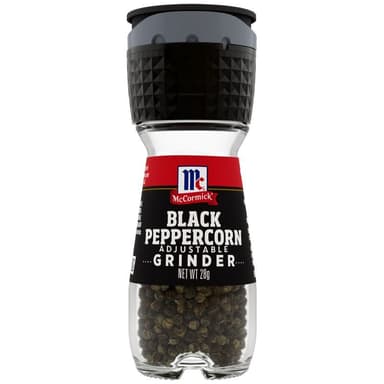 แม็คคอร์มิคพริกไทยดำแบบขวดฝาบด 28กรัม McCormick Black Peppercorn Grinder 28g.