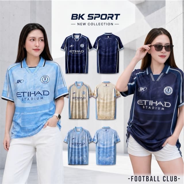 FOOTBALL-STADIUM เสื้อบอล รูปแบบทันสมัย โดดเด่น ขนาด อก 38-5