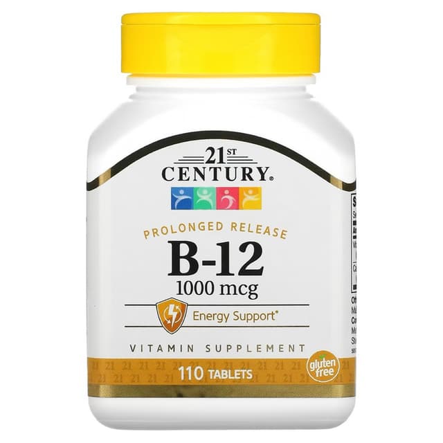วิตามินบี12 (B12) 21st Century Vitamin B-12 (500 mcg, 1000 m