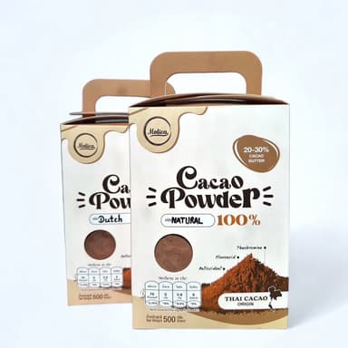 [Pra-chuap Origin]ผงคาเคา ผงโกโก้ Natural unsweeted cacao cocoa powder 100%