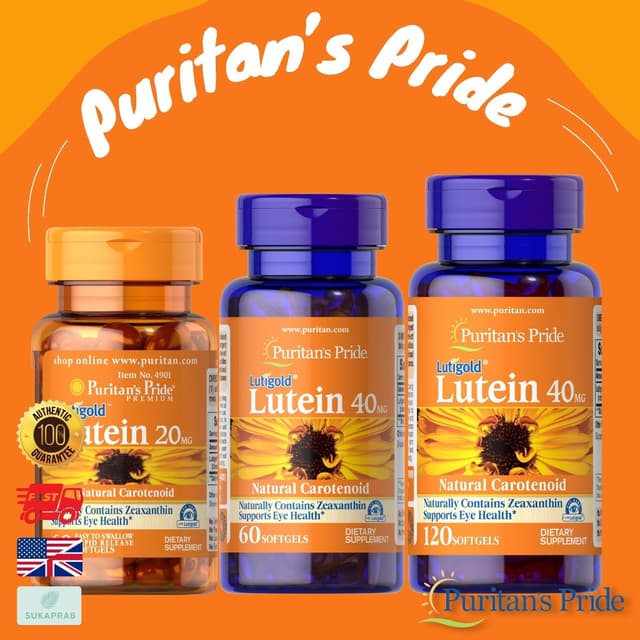 พร้อมส่งมี Puritan's pride lutein with zeaxanthin 20 mg - 40