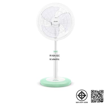 MITSUBISHI พัดลมสไลด์ พัดลมตั้งพื้นกึ่งตั้งโต๊ะ 16 นิ้ว R16A-GC R16A-GB - รับประกัน มอเตอร์ 5 ปี อะไหล่ภายในเครื่อง 1 ปี