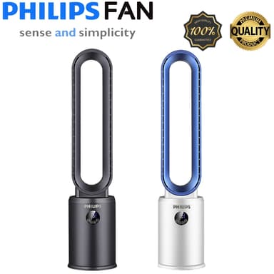 Philips Hatari รุ่น พัดลมไร้ใบพัดฟอกอากาศ สูง 98CM ควบคุมด้วยรีโมท ลมเทอร์โบชาร์จเย็นทั่วถึง