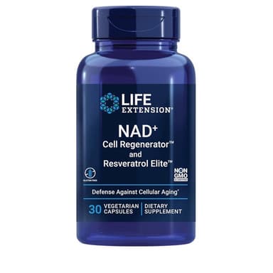 EXP 1/28 Life Extension, NAD+ Cell Regenerator and resveratrol  30 แคปซูล
