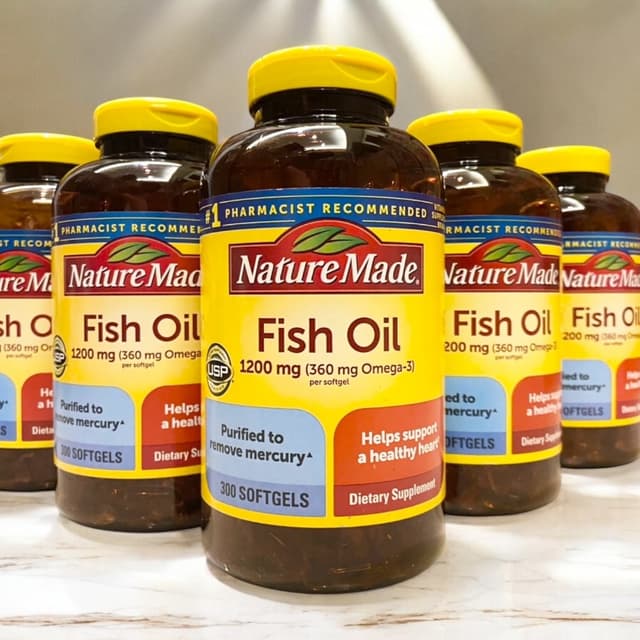 🔥🔥Exp.01/2028 (300 เม็ด) Nature Made Fish Oil 1200 mg (360