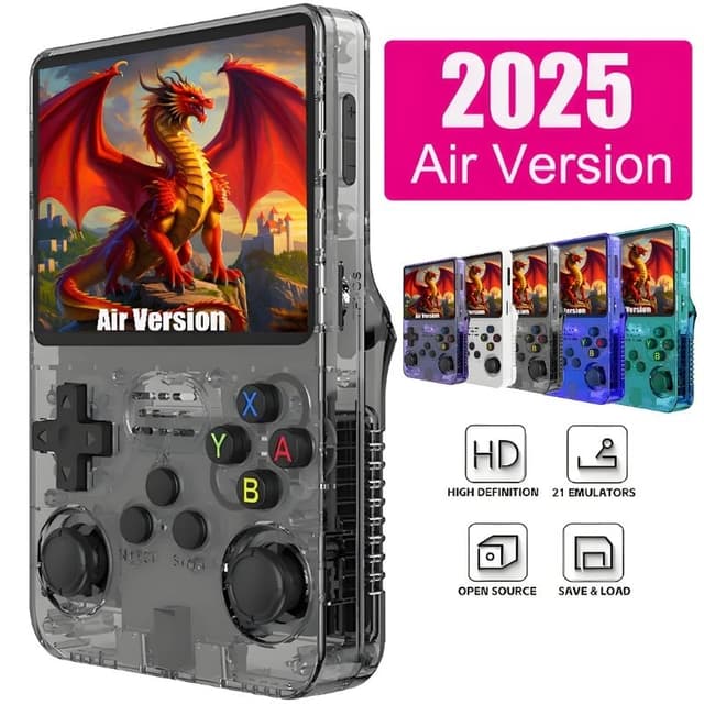 R36S 64G 3D Retro mini handheld video game console เครื่องเก