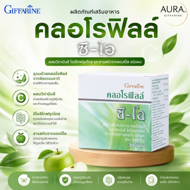 คลอโรฟิลล์ กิฟฟารีน CHLOROPHYLL คลอโรฟิล คลอโรฟีน คลอโรฟิว ข