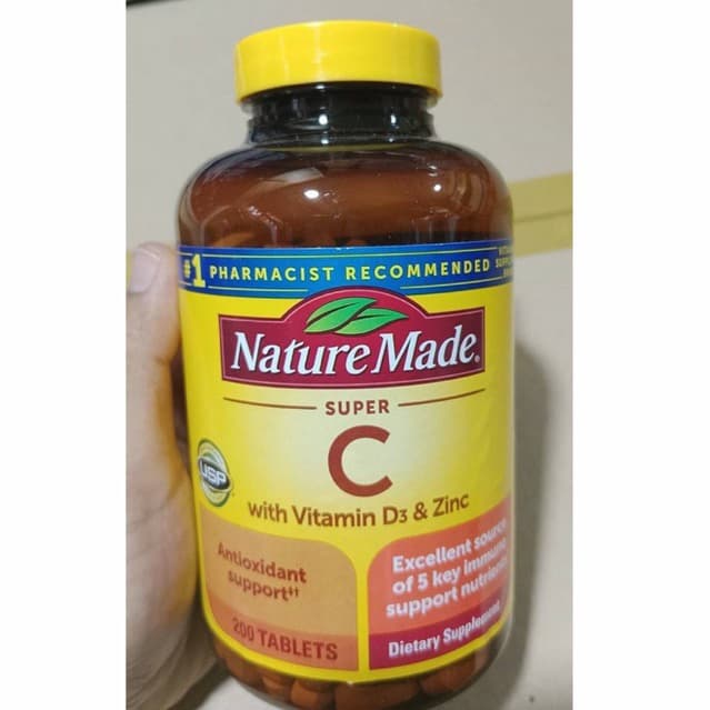 Nature Made Super C Exp.07/27(แพ็กเกตใหม่รูปแรกนะคะฝาหมุน)Vi