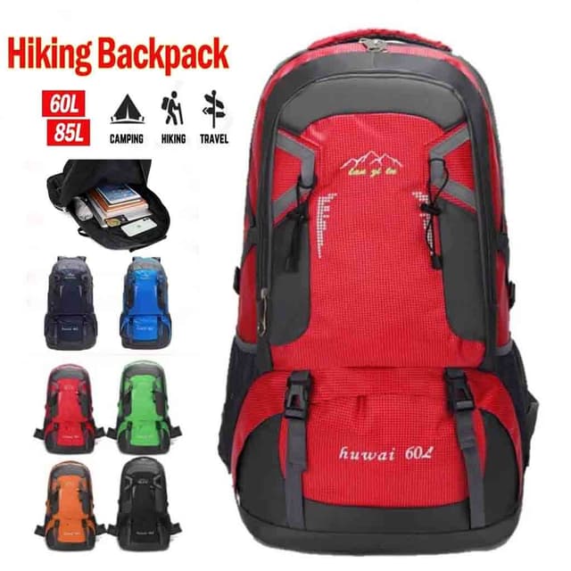 กระเป๋าเป้เดินทางใบใหญ่ ความจุ  60L/40L กระเป๋าเป้สะพายหลัง 