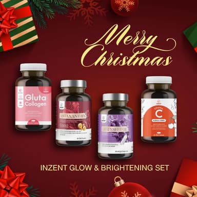 Merry Set [ Gluta1+Astaxanthin plus1+GrapeseedHybridcap1+VitaminC 1]ตรา อินเซ้นส์