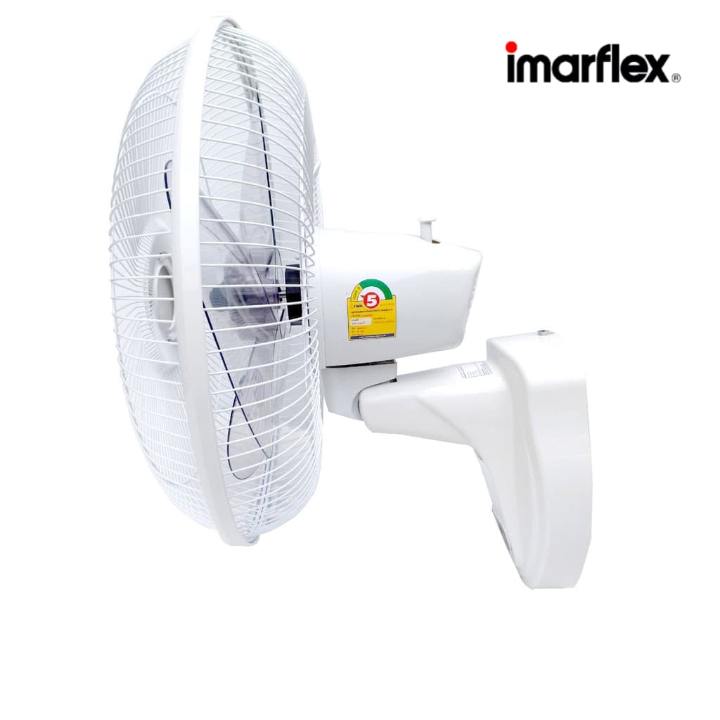 imarflex รุ่น IE-185 พัดลมติดผนังขนาด 16 นิ้ว ควบคุมด้วยเชือก 1 เส้น ปรับแรงลม 3 ระดับ มาตรฐานความปลอดภัยและฉลากประหยัดไฟเบอร์ 5 https://lnwchill.com