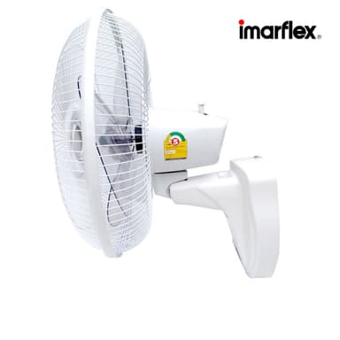 imarflex รุ่น IE-185 พัดลมติดผนังขนาด 16 นิ้ว ควบคุมด้วยเชือก 1 เส้น ปรับแรงลม 3 ระดับ มาตรฐานความปลอดภัยและฉลากประหยัดไฟเบอร์ 5