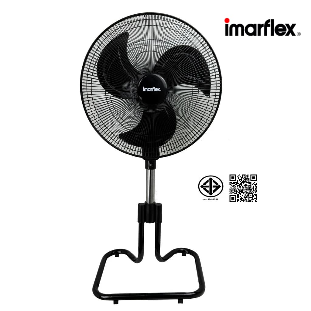 imarflex รุ่น IF-514X พัดลมอุตสาหกรรมตั้งพื้น ขนาด 18 นิ้ว สีดำ ฐานเหล็กแข็งแรงทนทาน ปรับระดับได้ มอเตอร์ทรงพลังให้ลมแรง https://lnwchill.com
