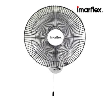 imarflex รุ่น IE-161 พัดลมติดผนัง ขนาด 16 นิ้ว ควบคุมการทำงานด้วยเชือก 1 เส้น พร้อมระบบความปลอดภัยเทอร์โมฟิวส์