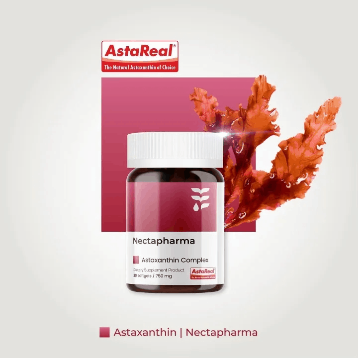 Nectapharma Luminari Astaxanthin ลูมินารี่ แอสตาแซนธิน คอมเพล็กซ์ โคคิวเท็น ซอฟต์เจล Softgel Pycnogenol CoQ10 Tocotrienol Piperine Zinc Vitamin C สาหร่ายฮีมาโตค็อกคัส พลูวิเอลิส