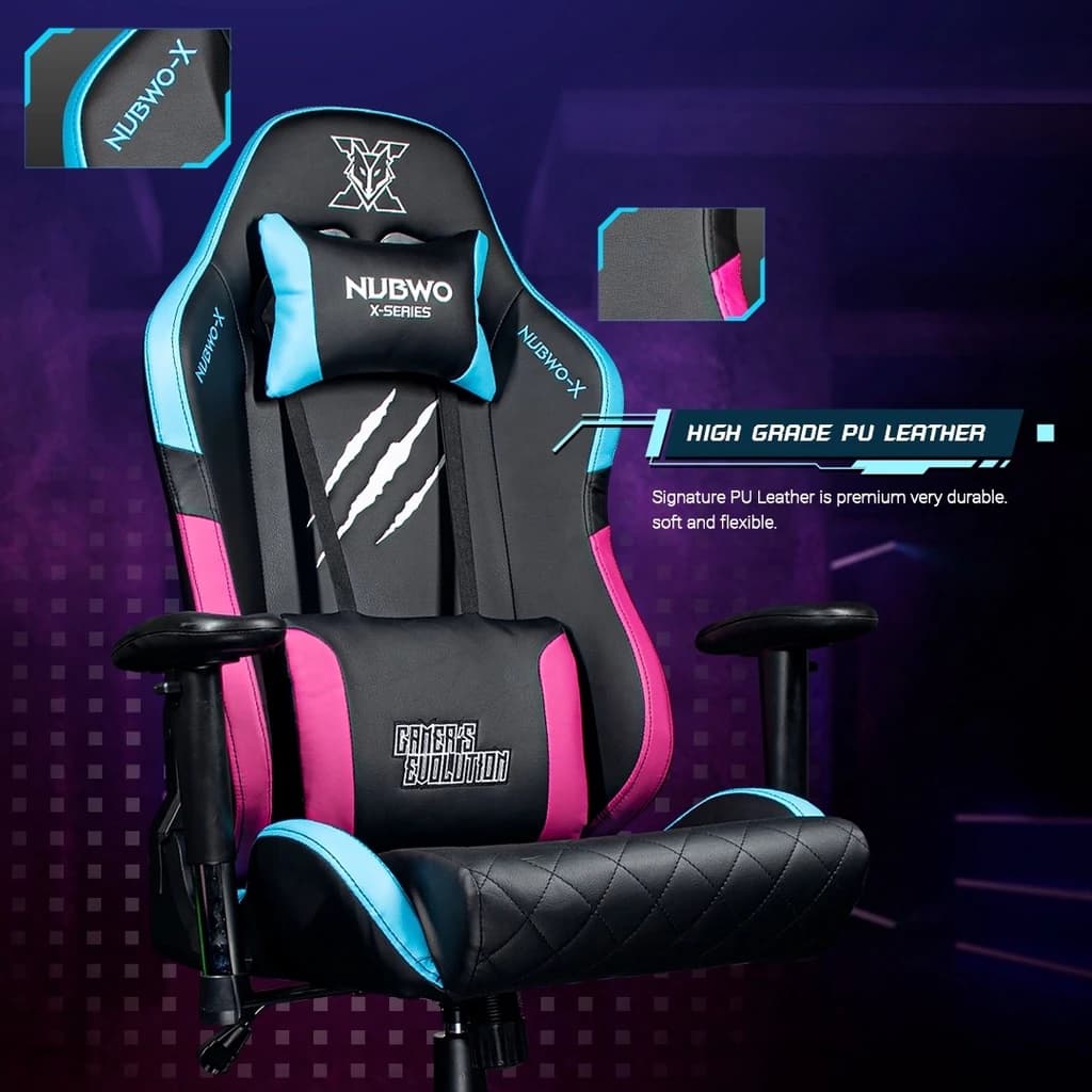 NUBWO เก้าอี้เกมมิ่ง เก้าอี้ทำงาน Gaming Chair Limited Edition ปรับเอนได้ 180 องศา ที่นั่งใหญ่ รุ่น X112 เก้าอี้เกมมิ่งเพื่อสุขภาพ E-Sport ลดอาการปวดเมื่อย https://lnwchill.com