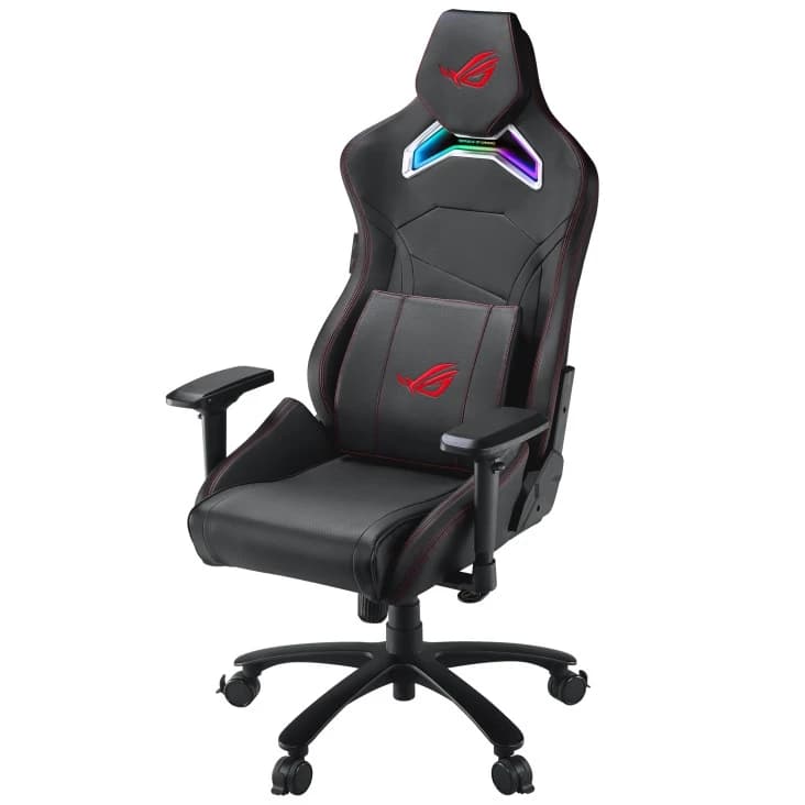 ASUS ROG Gaming Gear รุ่น Chariot Gaming Chair เก้าอี้เกมมิ่ง เกรดพรีเมี่ยม เก้าอี้สีดำ SL300C RGB BLACK เก้าอี้เกมมิ่งไฟRGB เก้าอี้พนักพิงสูง 90GC00E0-MSG010 https://lnwchill.com