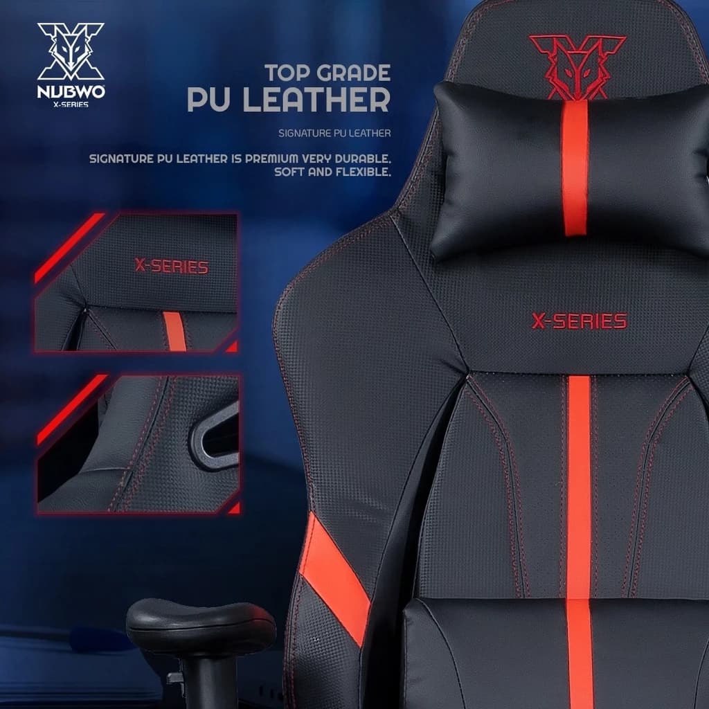 NUBWO เก้าอี้ทำงาน เก้าอี้เกมมิ่งเพื่อสุขภาพ Gaming Chair E-Sport เก้าอี้สีดำ เก้าอี้สีชมพู นุ่มสบาย ตามหลักสรีระศาสตร์ เก้าอี้เกมมิ่ง เก้าอี้เพื่อสุขภาพ ปรับเอนได้ 180 องศา รุ่น X115 https://lnwchill.com