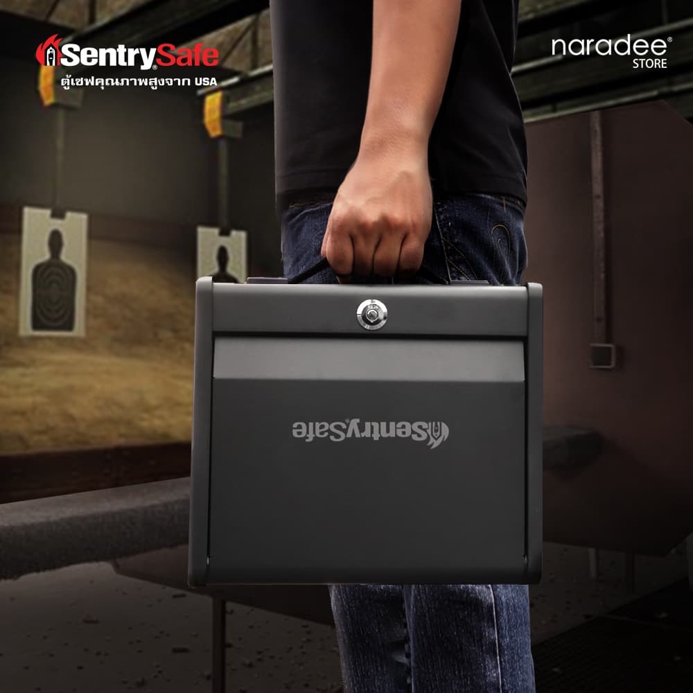 SentrySafe รุ่น PP1K ตู้เซฟเก็บอุปกรณ์ป้องกันตัวแบบพกพา พร้อมระบบล็อคกุญแจและสายเคเบิลนิรภัย เพื่อความปลอดภัยสูงสุดในทุกการเดินทาง https://lnwchill.com