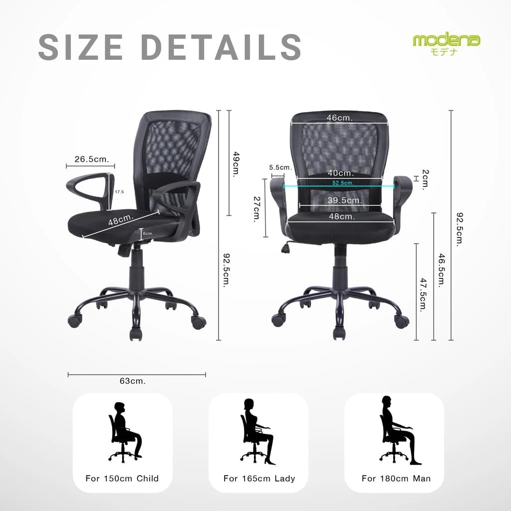 Modena เก้าอี้ทำงาน รุ่น Miki - ใช้ที่สำนักงาน ออฟฟิศ เก้าอี้สีขาว ระบายอากาศดีเยี่ยม สินค้าเป็นที่นิยม เก้าอี้พนักพิงต่ำ รองรับน้ำหนัก 100 kg. https://lnwchill.com