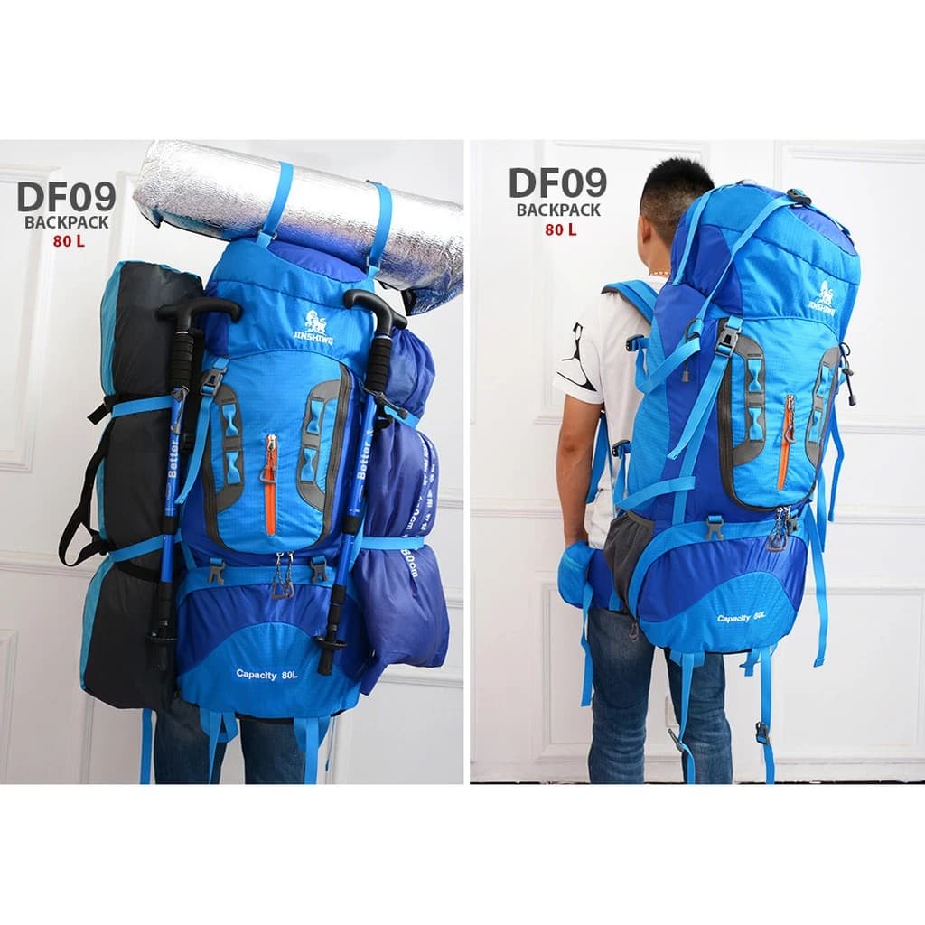 DF09 ขนาด 80 L (เสริมโครง) คุณภาพเกรดพรีเมี่ยม ทนทาน เดินทาง 10-15 วัน เป้สะพายหลังขนาดใหญ่ รับน้ำหนัก เป้เดินทาง https://lnwchill.com