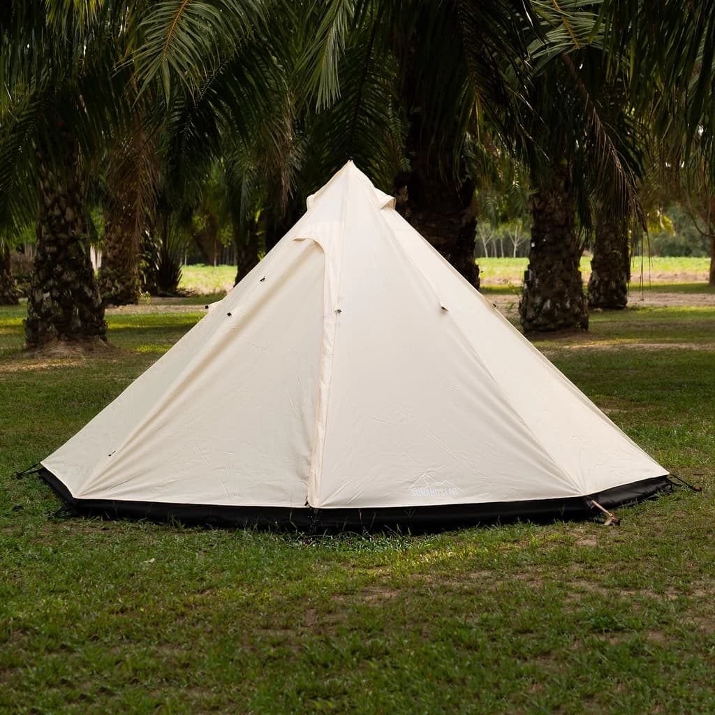 SUN&STAR TEEPEE 5P เต็นท์กระโจม ทรง8เหลี่ยม ขนาด 5-6 คน กันน้ำ กันฝน ผ้าหนา ทนทาน 210D Oxford Ripstop https://lnwchill.com