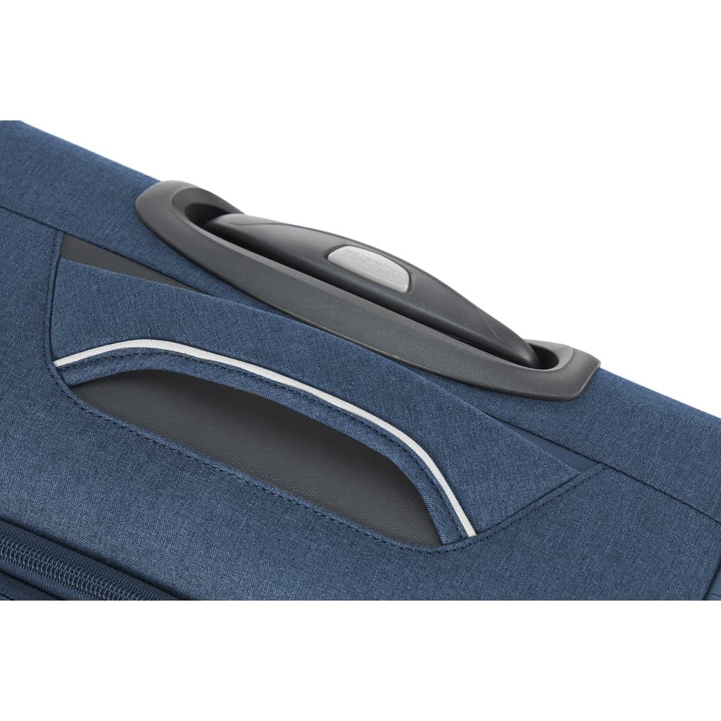 AMERICAN TOURISTER รุ่น DROYCE SPINNER 68/25 EXP TSA กระเป๋าเดินทางล้อลาก 25 นิ้ว แบบผ้า น้ำหนักเบาพิเศษ ขยายความจุได้ พร้อมซิปนิรภัย DUOSAF https://lnwchill.com