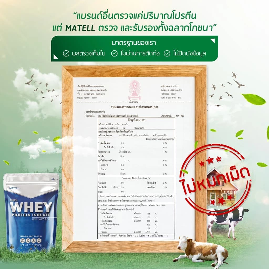 MATELL Whey Protein Isolate เวย์ โปรตีน ไอโซเลท https://lnwchill.com
