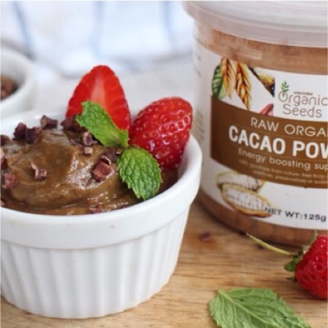 Organic Seeds รุ่น Cacao Powder ผงคาเคาออร์แกนิก 100% ขนาด 125 กรัม แหล่งรวมสารต้านอนุมูลอิสระและแมกนีเซียมเพื่อสุขภาพ https://lnwchill.com