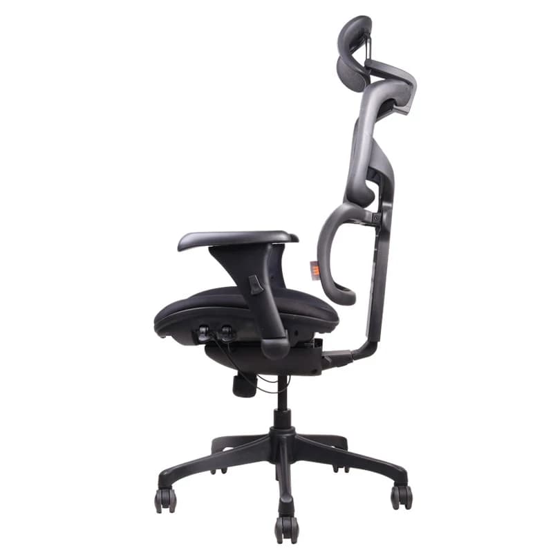 Ergotrend เก้าอี้เพื่อสุขภาพ เออร์โกเทรน รุ่น DOOM-01BMF เก้าอี้สีดำ ระบายอากาศดีเยี่ยม นุ่มสบาย ตามหลักสรีระศาสตร์ Ergonomic เก้าอี้พนักพิงสูง ลดอาการปวดเมื่อย เกรดคุณภาพ https://lnwchill.com