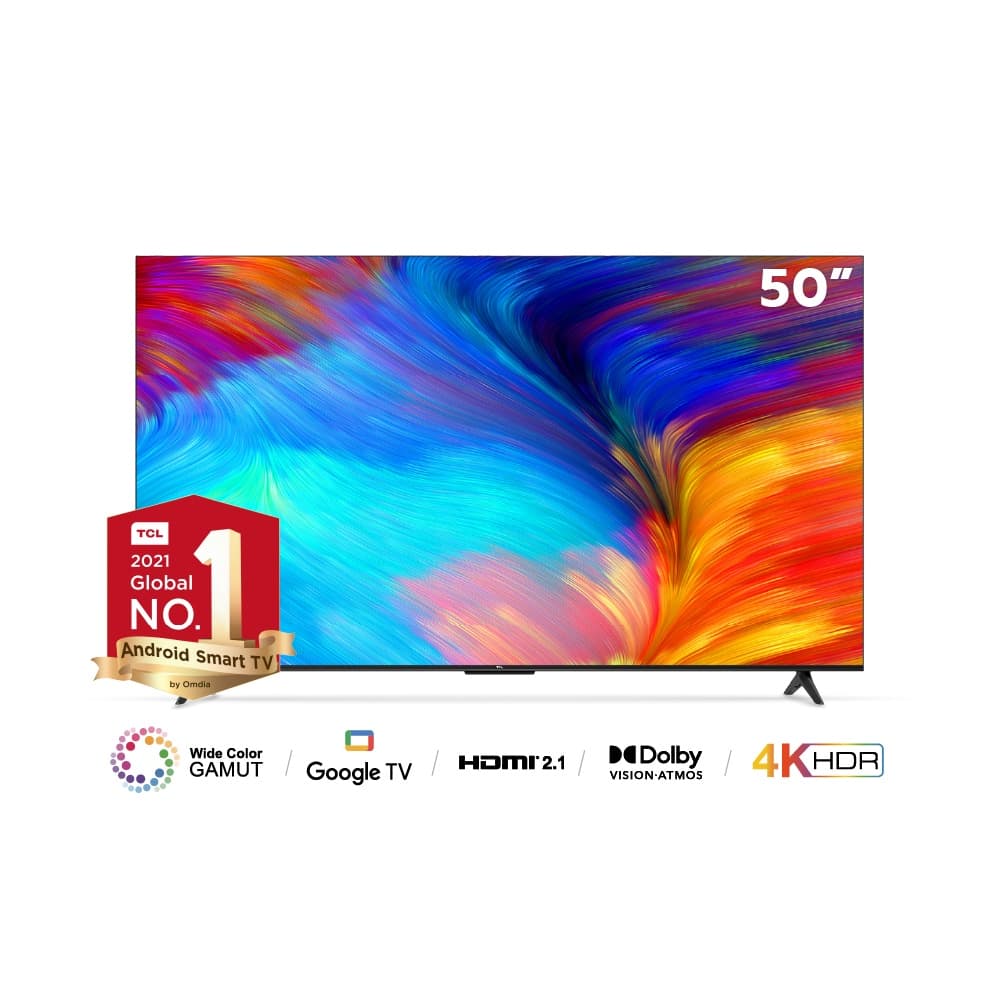 TCL ทีวี 50 นิ้ว LED 4K UHD Google TV รองรับ WiFi รุ่น 50T635 ระบบปฏิบัติการ Google & Youtube, Voice search,Dolby Audio https://lnwchill.com