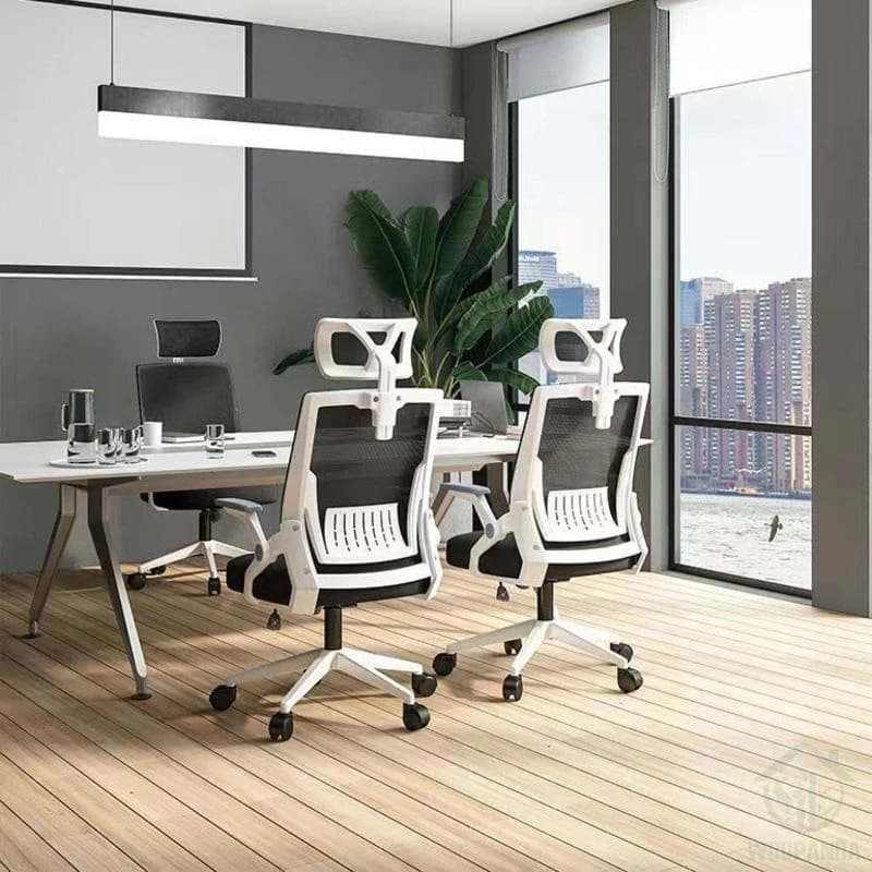 Woodpanda เก้าอี้สำนักงาน เก้าอี้สีขาว เก้าอี้สีดำ เก้าอี้นั่งทำงาน ระบายอากาศดีเยี่ยม มีหมอนรองคอวางหัวนุ่มสบาย และมีล้อมีทั้งแบบเอนได้และไม่ได้ รองรับน้ำหนัก 120 kg. https://lnwchill.com