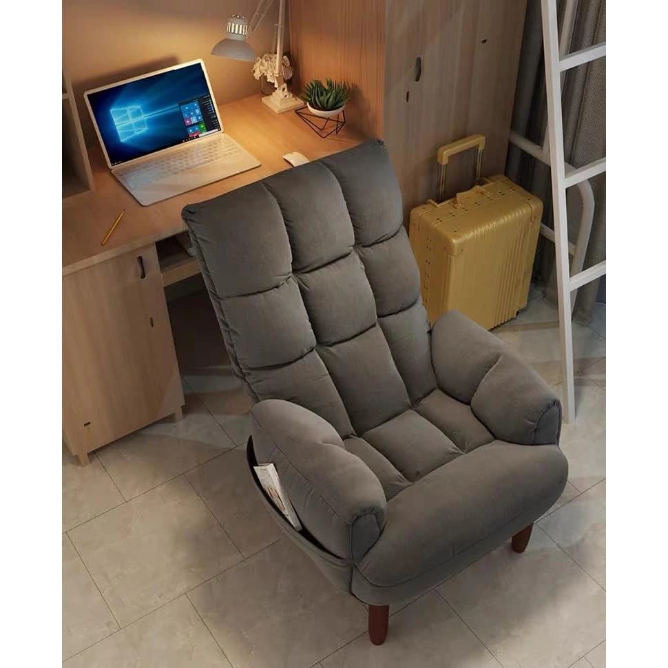 GoodLuck โซฟาญี่ปุ่น โซฟา ปรับได้ 5 ระดับ นั่งทำงาน เก้าอี้ร้านกาแฟ ขาไม้แท้ ch13 https://lnwchill.com