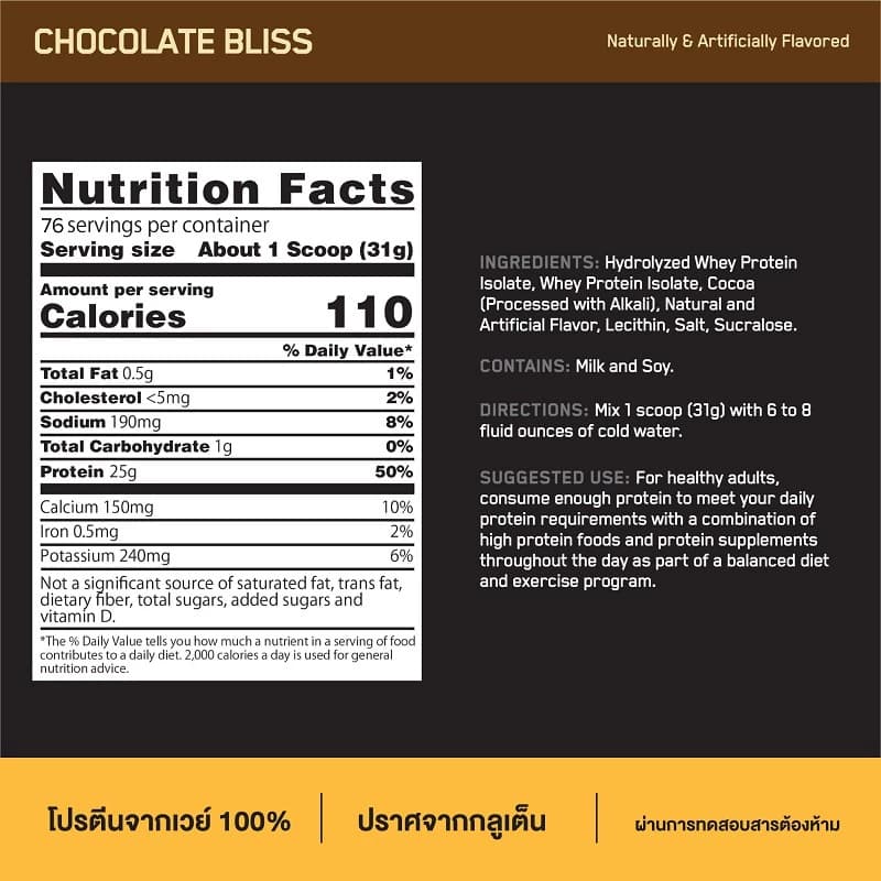 Optimum Nutrition Gold Standard Isolate Whey Protein 5.2 Lb เวย์โปรตีนแบบไอโซเลท เวย์ไอโซเลท [ส่งฟรี!!] https://lnwchill.com