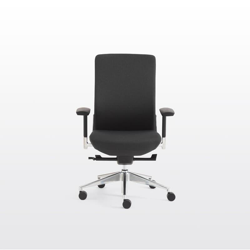 Modernform เก้าอี้สำนักงาน เก้าอี้เพื่อสุขภาพ รุ่น Series 15S เก้าอี้สีดำ พนังพิงกลาง แขนปรับได้ ขาALU เบาะผ้าดำ พนักพิงผ้าสีดำ เก้าอี้ทำงานเพื่อสุขภาพ Ergonomic https://lnwchill.com