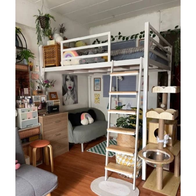 เตียง2ชั้น เตียงล่างโล่ง บันไดเสริมไม้สไตล์มินิมอล ไม่โยก100% กทมและปริมณฑลมีบริการติดตั้งฟรี https://lnwchill.com