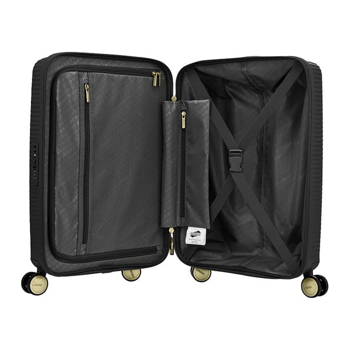 AMERICAN TOURISTER รุ่น CURIO SPINNER 55/20 TSA กระเป๋าเดินทาง 20 นิ้ว ล้อทอง ดีไซน์สวยงามชนะรางวัลระดับโลก น้ำหนักเบา ทนทาน https://lnwchill.com