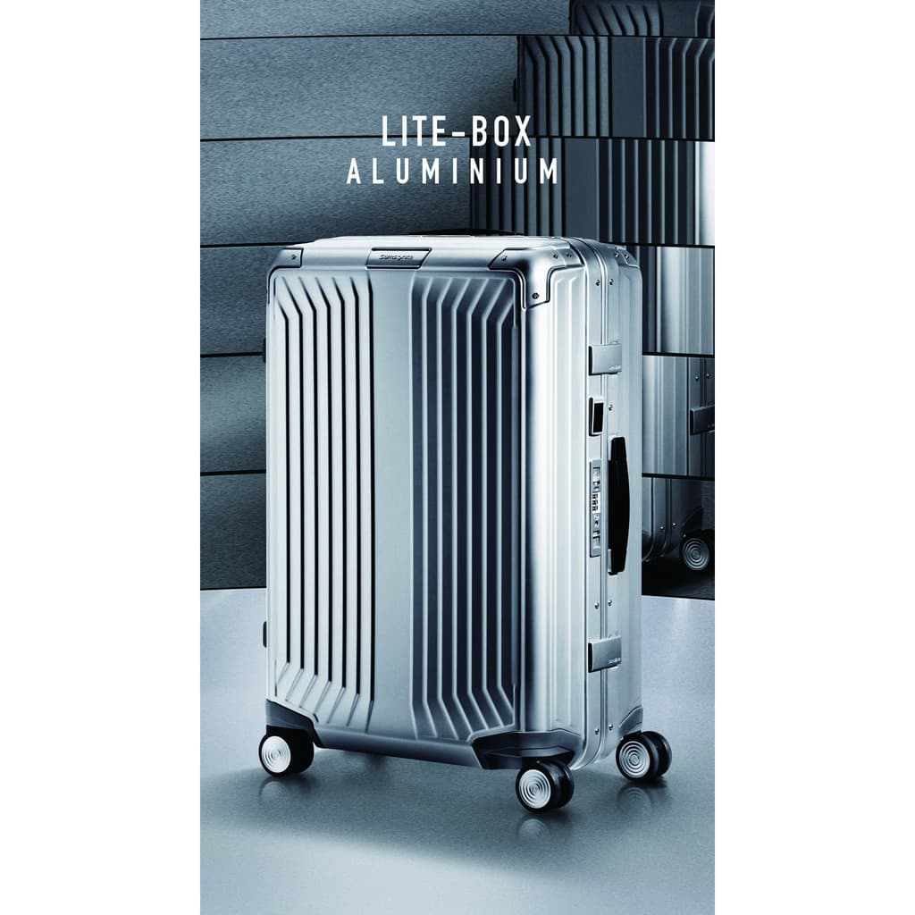 SAMSONITE รุ่น LITE-BOX ALU SPINNER 55/20 กระเป๋าเดินทางอลูมิเนียม 20 นิ้ว แบบเฟรมล็อก ทนทานหรูหรา สำหรับนักเดินทางที่ต้องการความเหนือระดับ https://lnwchill.com