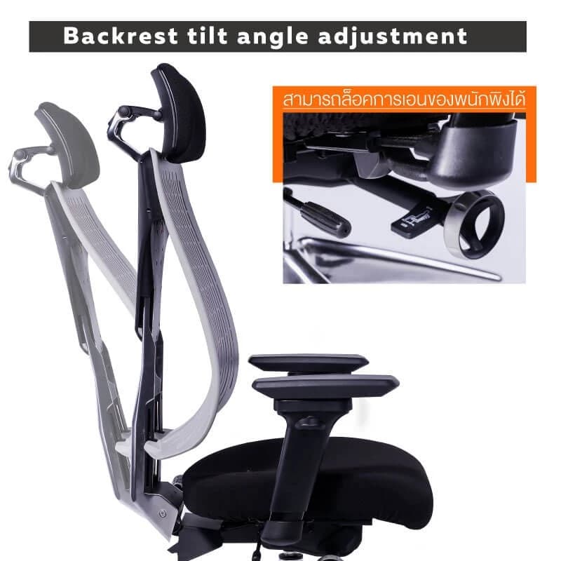 Ergotrend เก้าอี้เพื่อสุขภาพ เออร์โกเทรน รุ่น Truly เก้าอี้สีดำ ระบายอากาศดีเยี่ยม นุ่มสบาย ตามหลักสรีระศาสตร์ Ergonomic เก้าอี้พนักพิงสูง ลดอาการปวดเมื่อย เกรดคุณภาพ https://lnwchill.com